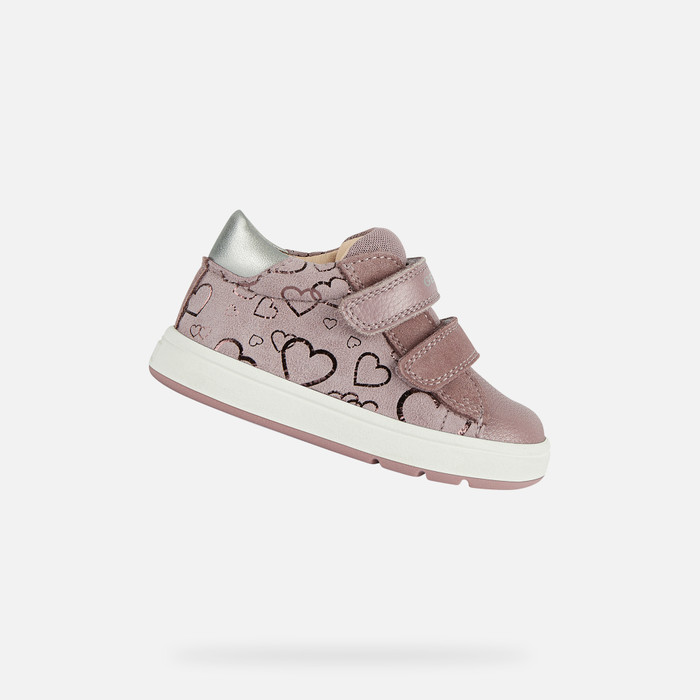 Geox® BIGLIA: Baby Girl's Dark pink Velcro Shoes | Geox®
