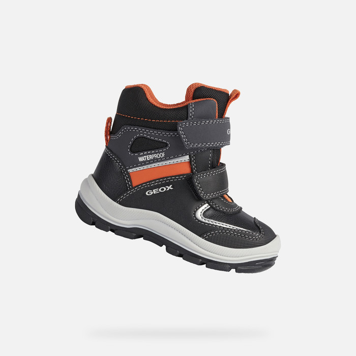 Geox® FLANFIL B WPF Baby boy: Black Ankle Boots | Online