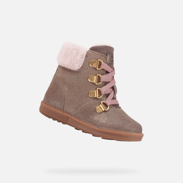 Geox® HYNDE: Baby Girl's Smoky Suede Ankle | Geox®
