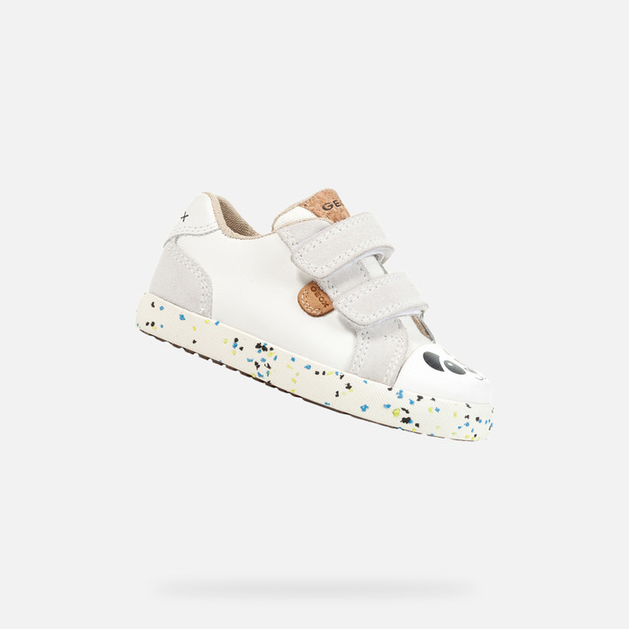 Rugido Aislar La risa Geox® KILWI: Baby Girl's White Wwf Sneakers | Geox ®