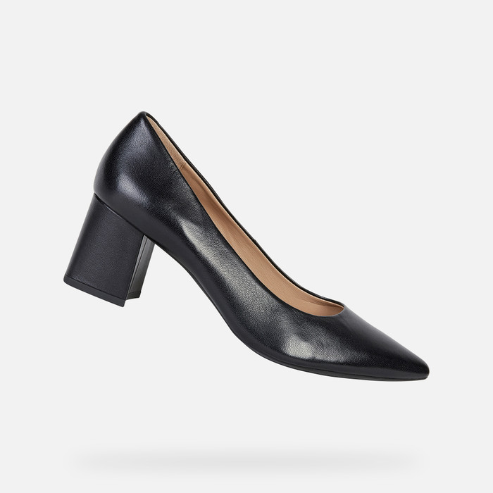 Meyella analogía Frente a ti Geox® BIGLIANA: Women's Black Mid Heel Pumps | FW22 Geox®