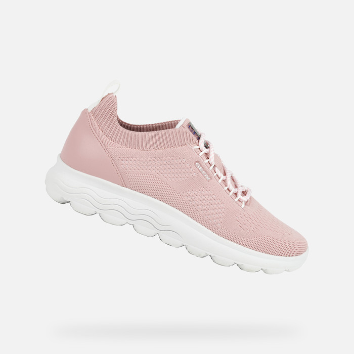 som vervolging Onbepaald Geox® SPHERICA Woman: Pink Sneakers | Geox®
