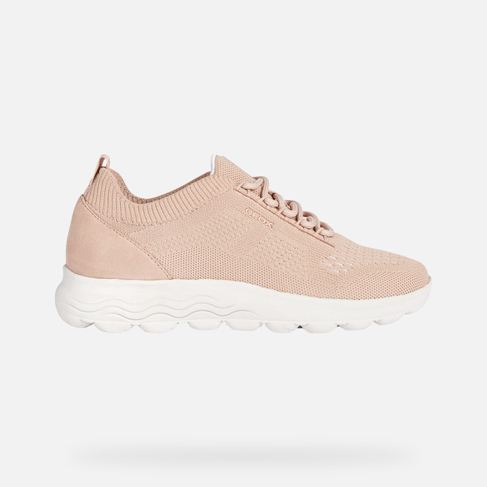 Geox Spherica Nude Low Top Sneakers For Women Geox Ss