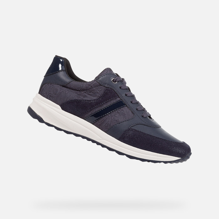 AIRELL: Women's blue Low Top Sneakers | Geox®