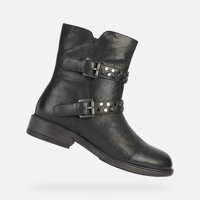 CATRIA: Black Ankle Boots Geox® FW22