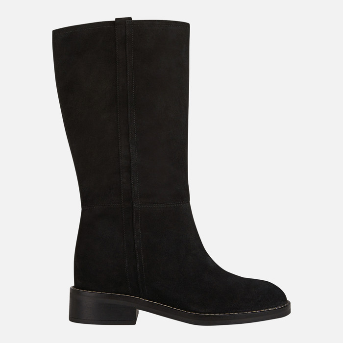 LARYSSE: Black High Boots | FW22 Geox®