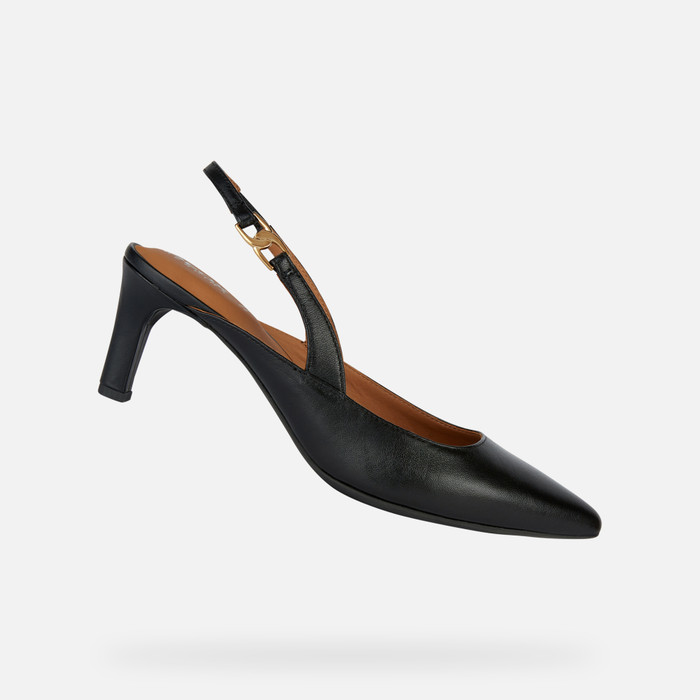 Geox® Women's Black Medium Heel Pumps | Geox