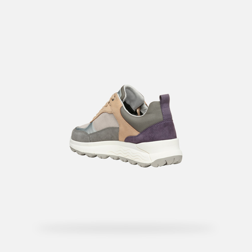 GEOX Spherica 4x4 Abx Femme Gris Foncé/violet Foncé