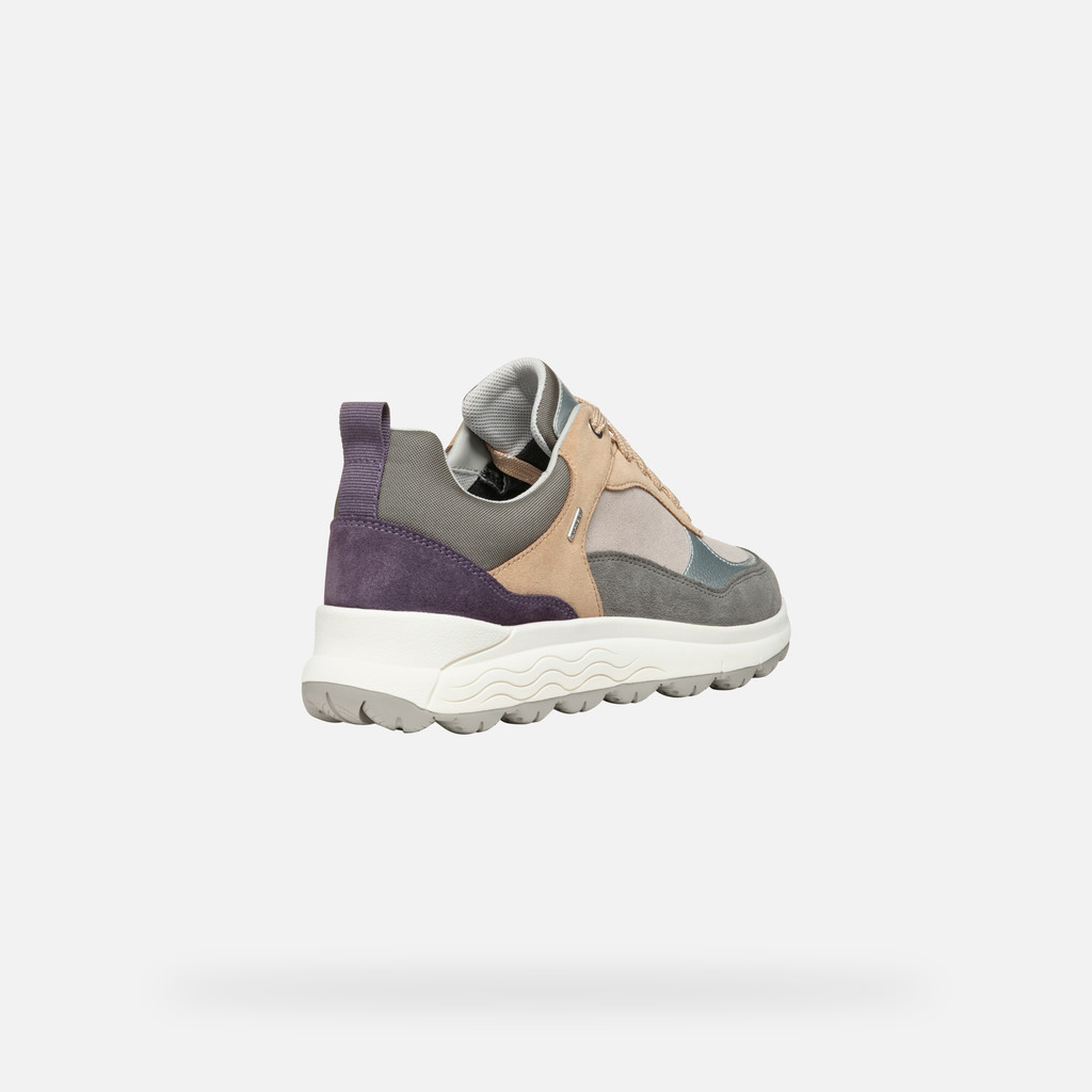 GEOX Spherica 4x4 Abx Femme Gris Foncé/violet Foncé