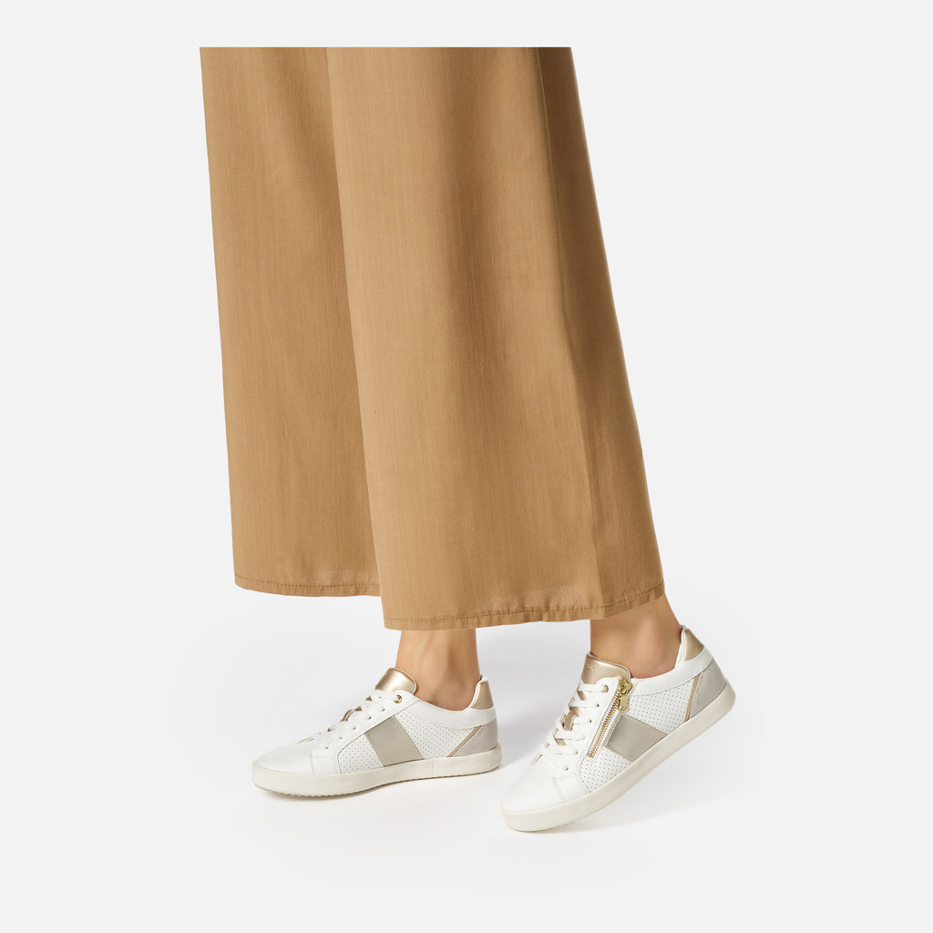 GEOX Blomiee Femme Blanc/blanc Cassé
