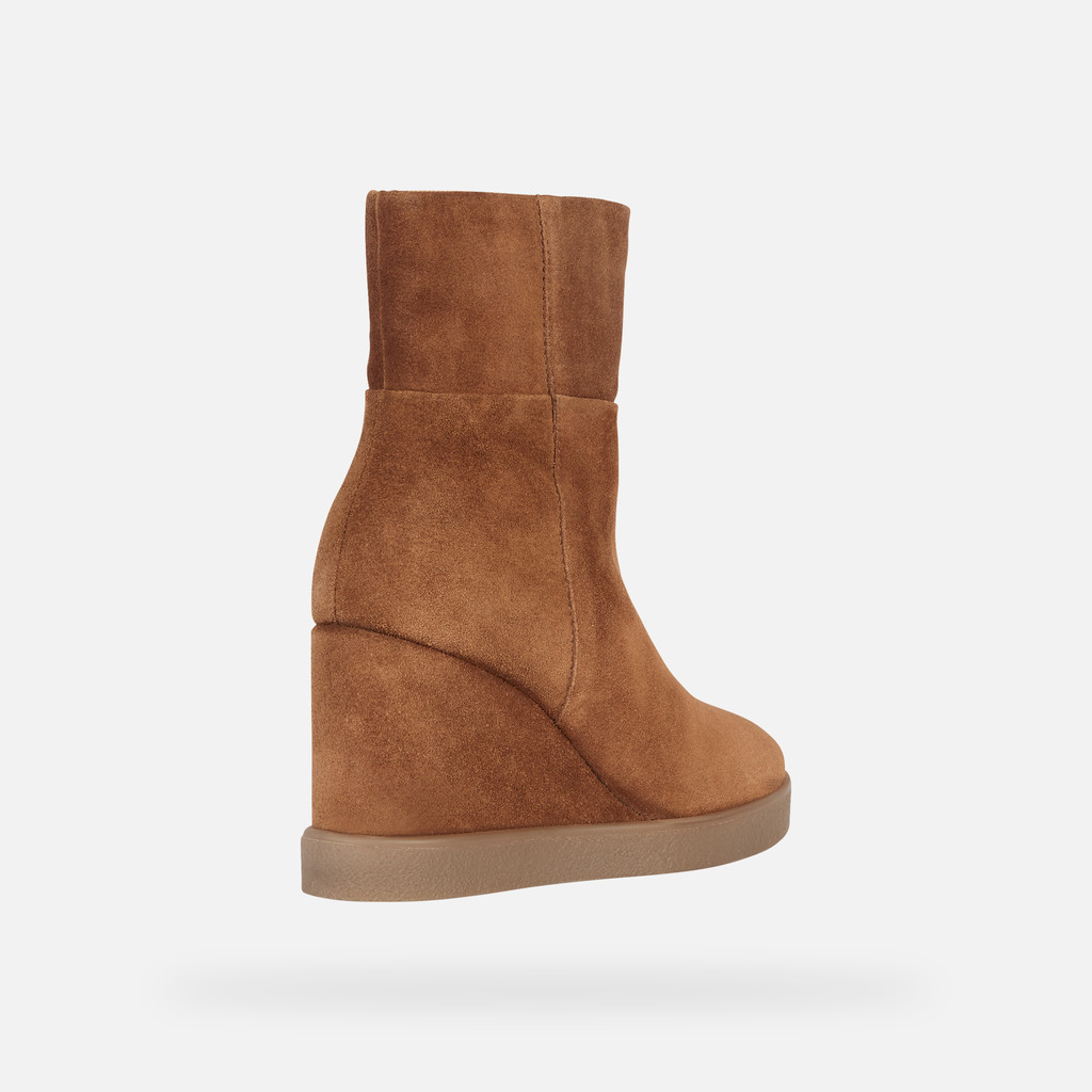 GEOX Elidea Wedge Femme Tabac