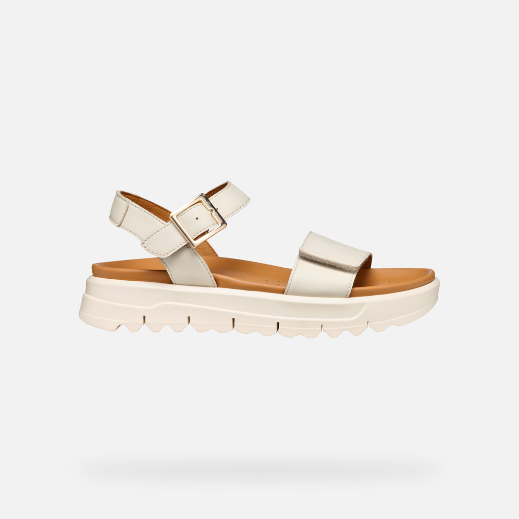 Geox XAND 2 1S MUJER Sandalias Planas Beige Claro Geox