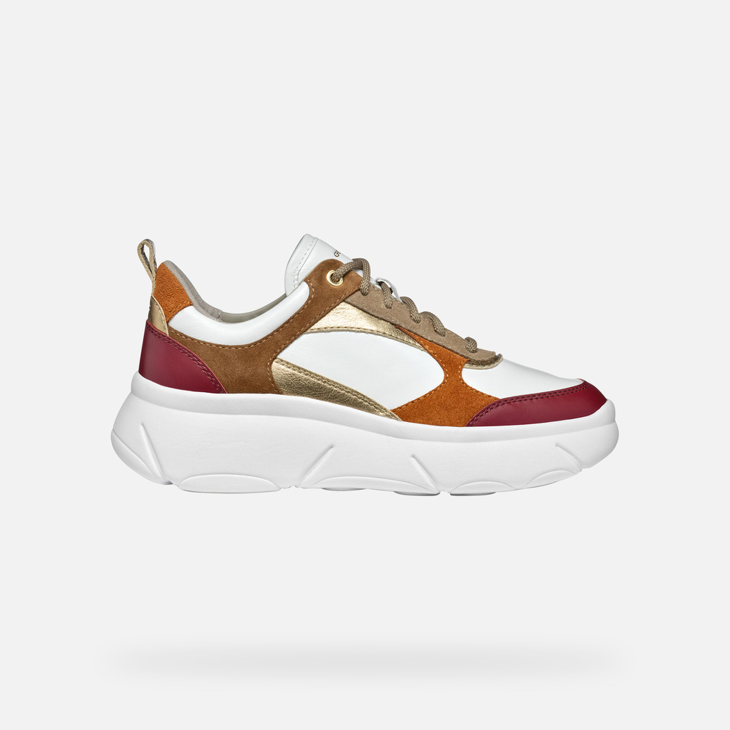 GEOX Nebula 2.0 X Femme Blanc/cognac