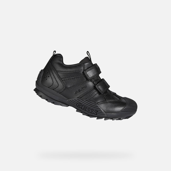 Geox® SAVAGE A: Velcro Shoes black Junior Boy | Geox®