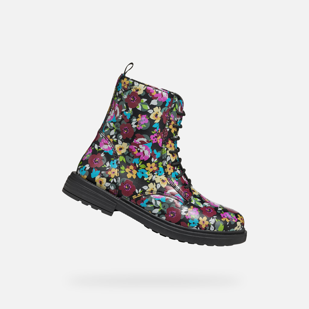 GEOX Eclair Fille Noir/multicolore