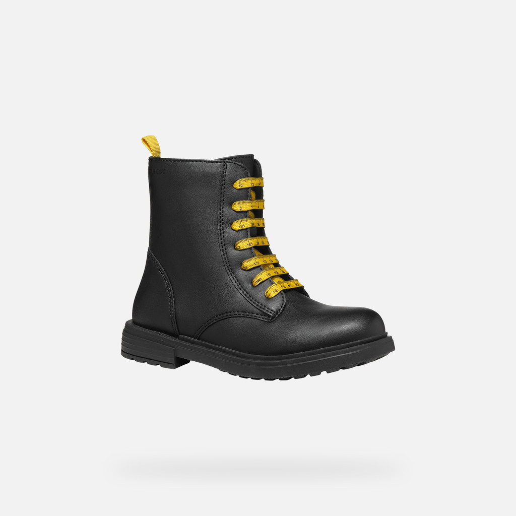 GEOX Eclair Fille Noir/jaune