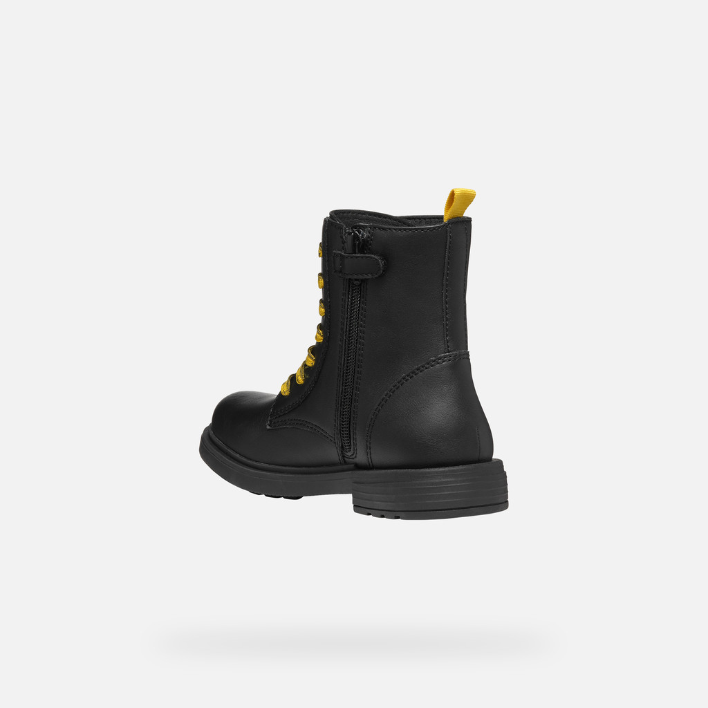 GEOX Eclair Fille Noir/jaune