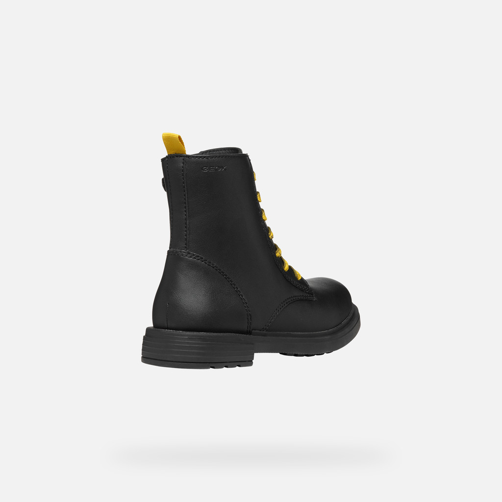 GEOX Eclair Fille Noir/jaune