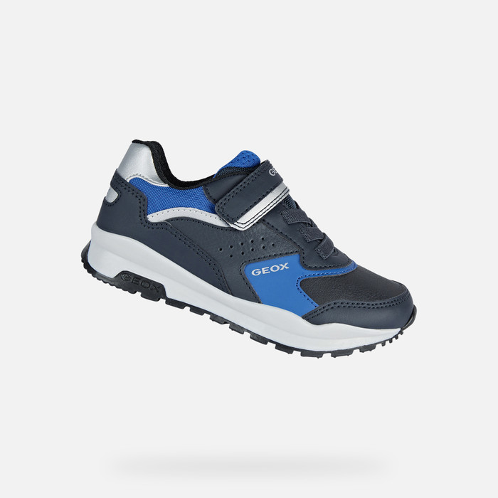 Geox® Boy's blue Low Top Sneakers | FW22 Geox®
