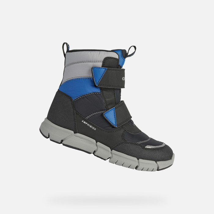 Deshacer sitio Cabecear Geox® FLEXYPER B ABX: Kids' Black Waterproof Boots | Geox®