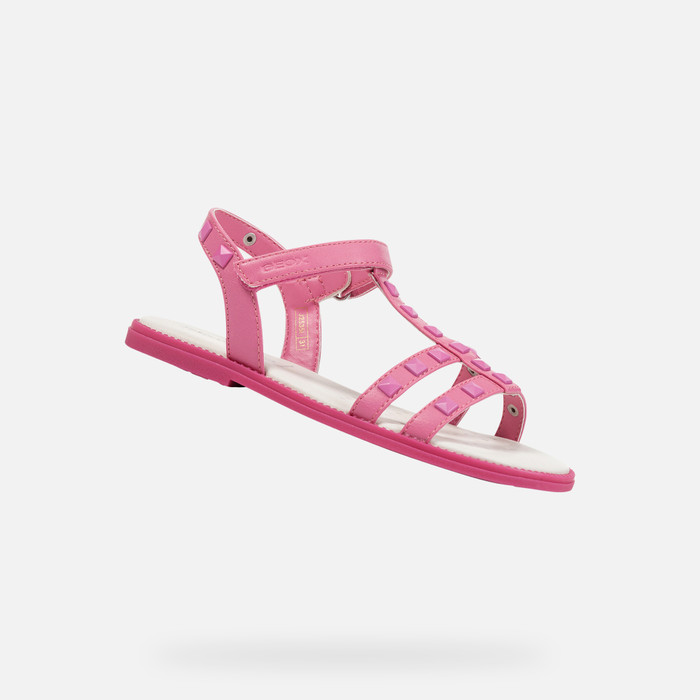 KARLY: Junior Girl's Pink Sandals Geox ® Online Store