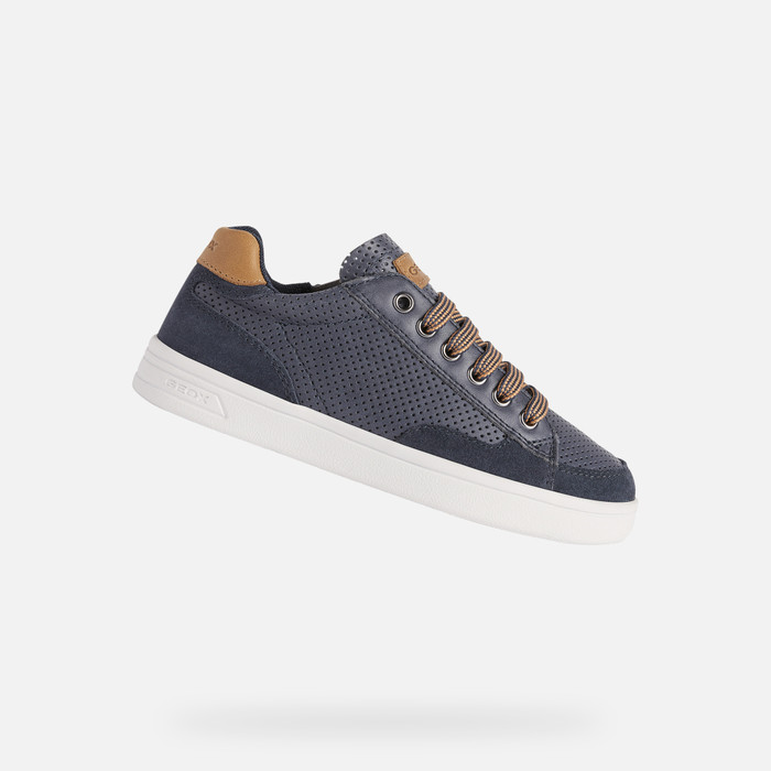 DJROCK: Junior Navy Low Top Sneakers Geox ® Online
