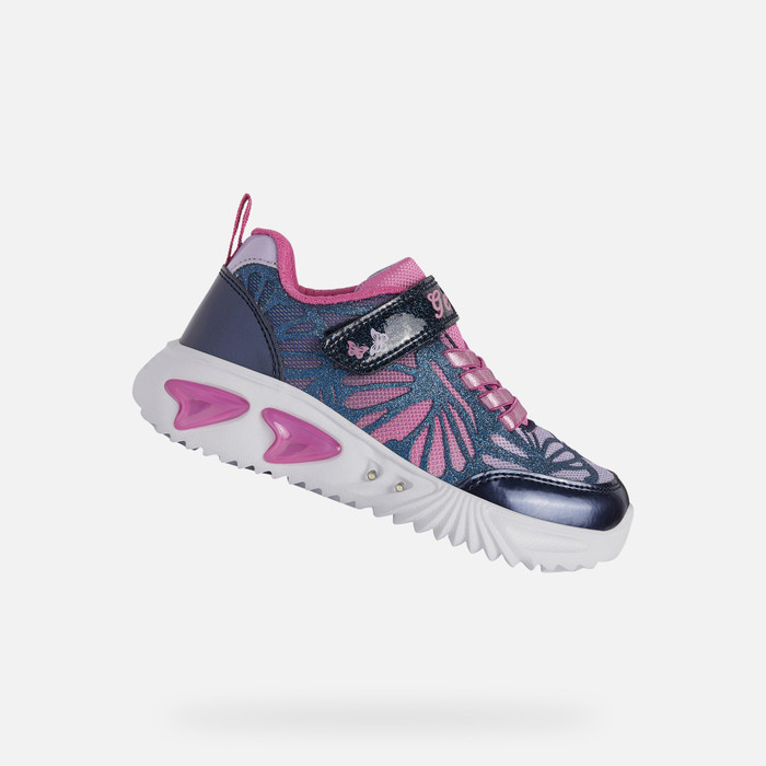اقامة مشروع أعجوبة  Geox® ASSISTER Junior Girl: Navy Sneakers | Geox®
