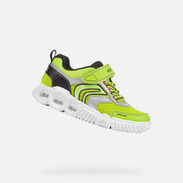Geox® WROOM: Sneakers lime Bambino | Collezione Geox® برادي شاهي