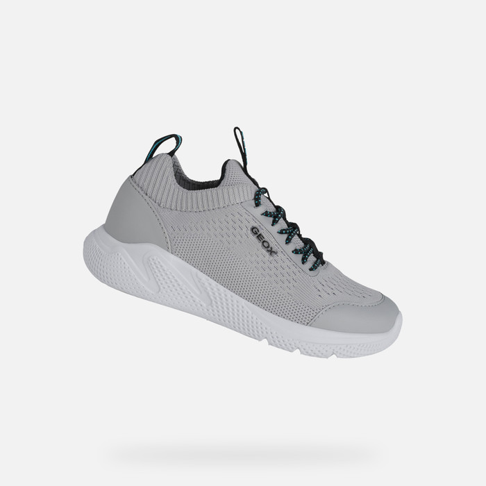 Geox® SPRINTYE Junior Light grey Sneakers | Geox®