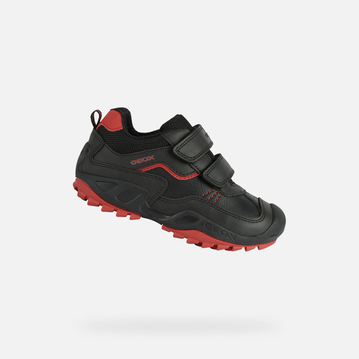 Geox® NEW SAVAGE: Black Velcro Shoes | FW22 Geox®