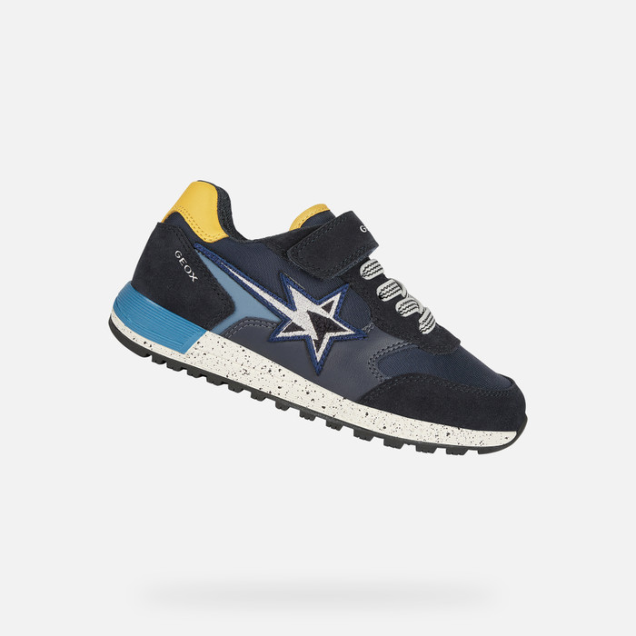 Disfrazado Inactivo Caligrafía Geox® ALBEN Niño: Sneakers Azul marino oscuro | Geox®