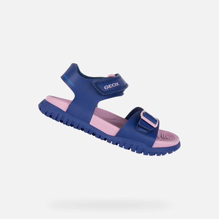 moord Memo Pidgin Geox® FUSBETTO: Navy Open Sandals for Junior Girl | Geox ® Online