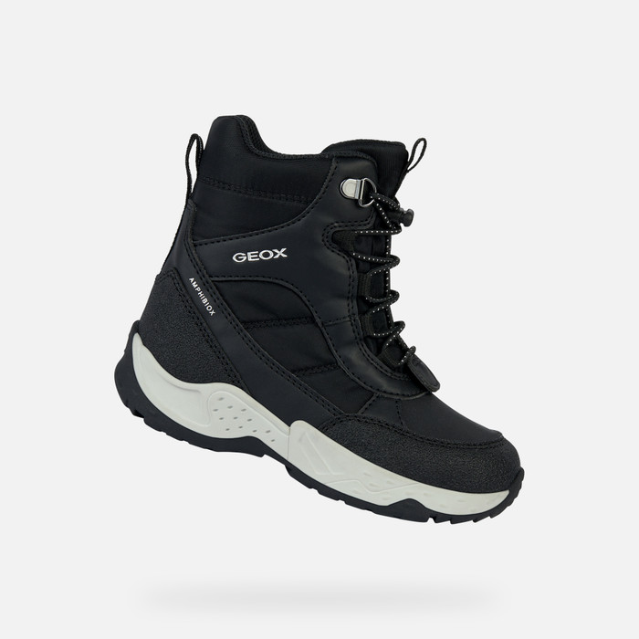 Geox® SENTIERO Waterproof AB: black Geox® Boots B | Kids