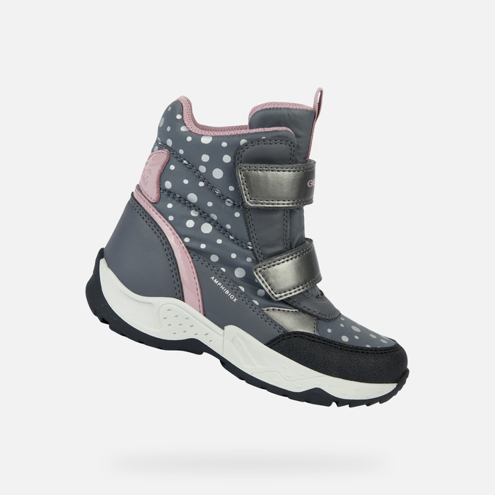 Geox® SENTIERO B AB: Waterproof Boots grey Junior Girl | Geox®