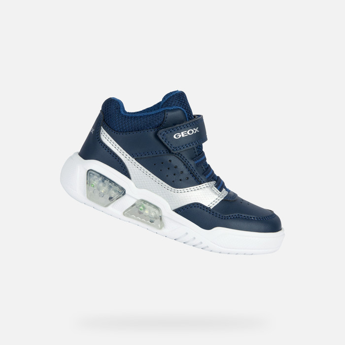 Geox® ILLUMINUS B: | blue navy With Geox® Shoes Kids Lights