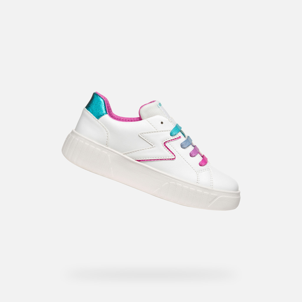 GEOX Mikiroshi Fille Blanc/multicolore