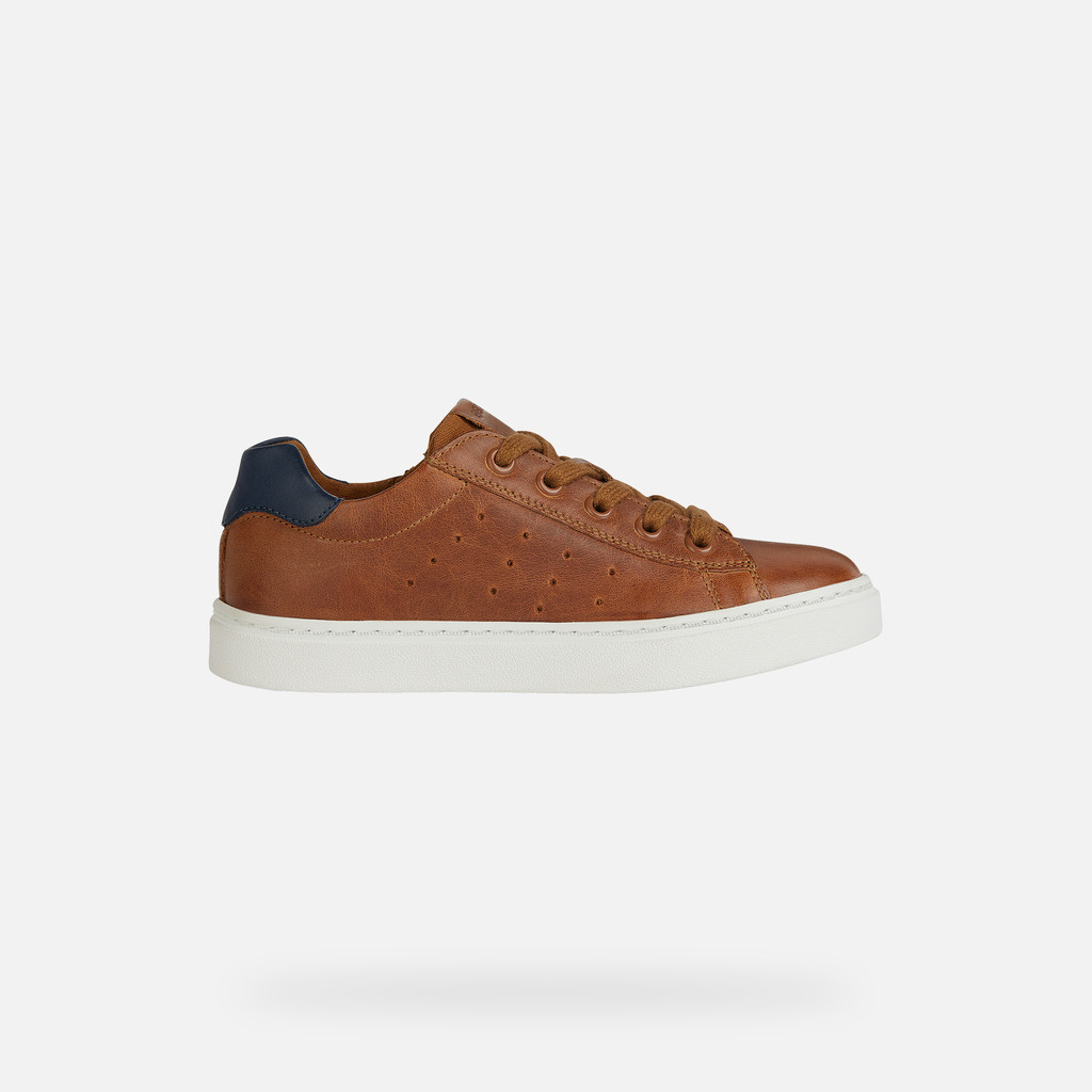 GEOX Nashik Garçon Cognac/bleu Marine