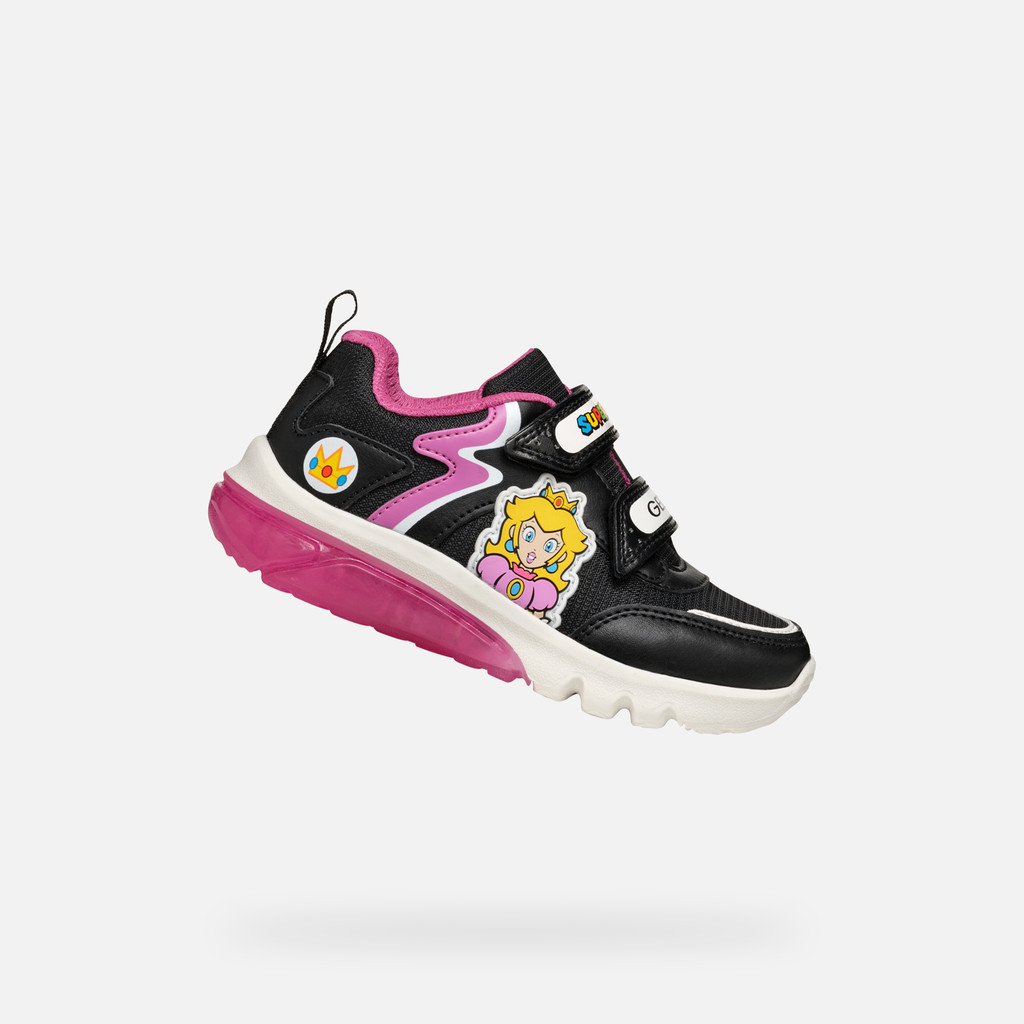 GEOX Ciberdron Junior Noir/fuchsia