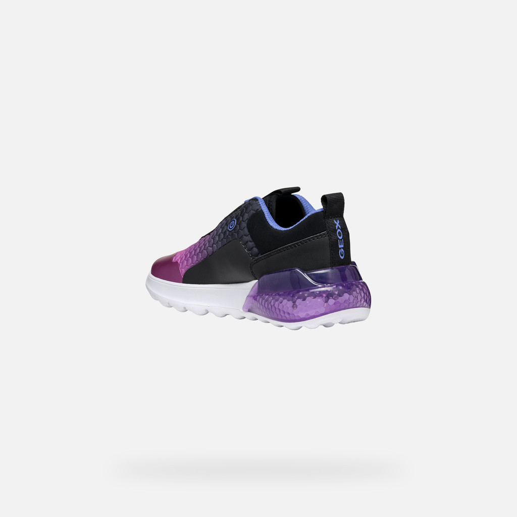 GEOX Activart Illuminus Junior Noir/violet