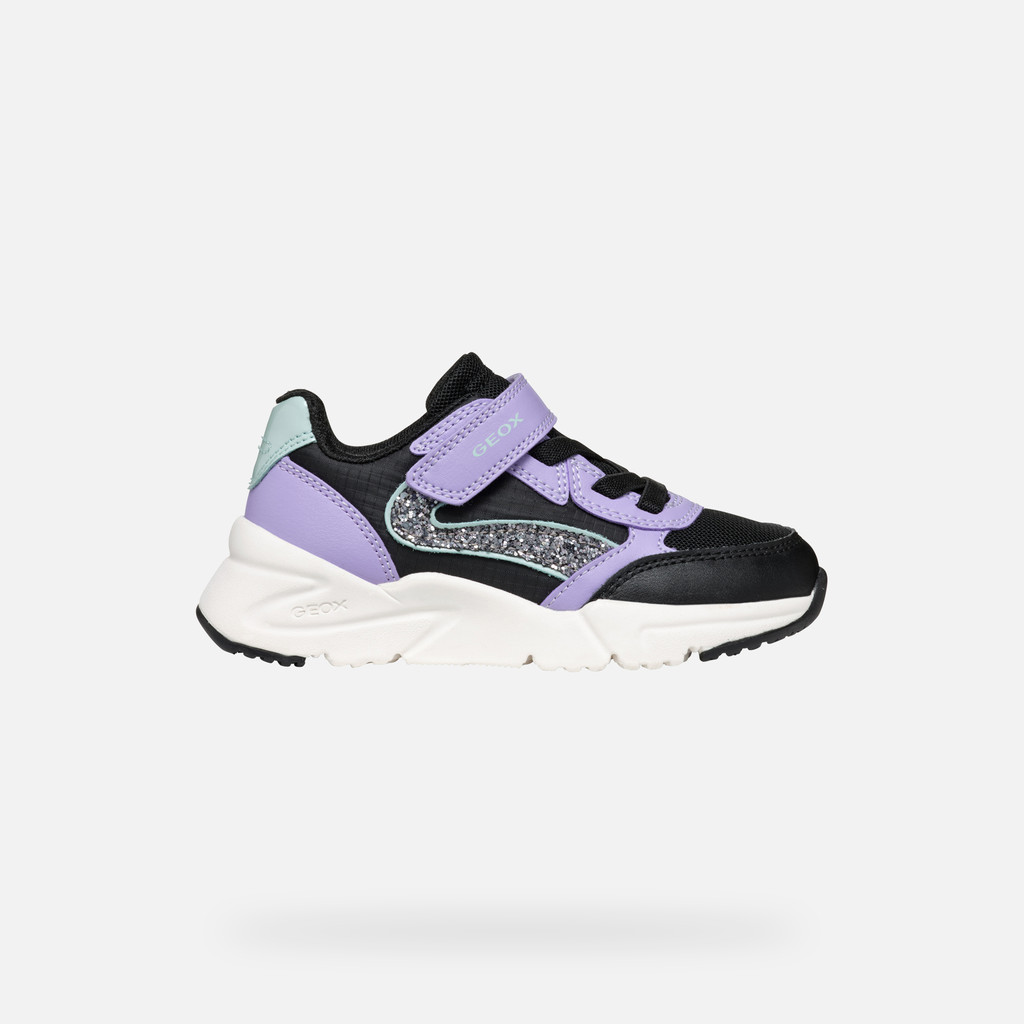 GEOX Loftus Fille Noir/lilas