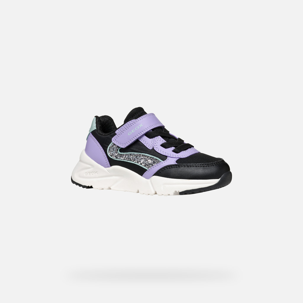 GEOX Loftus Fille Noir/lilas