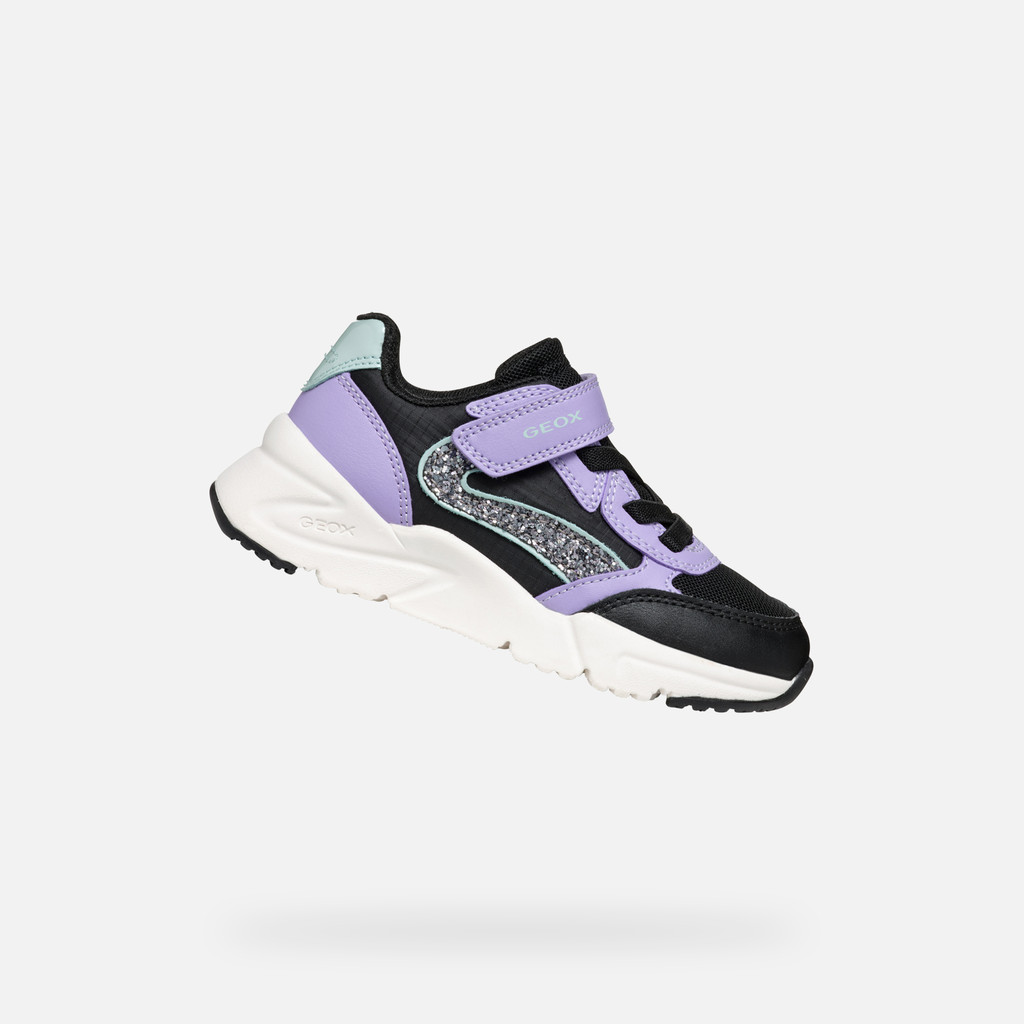 GEOX Loftus Fille Noir/lilas