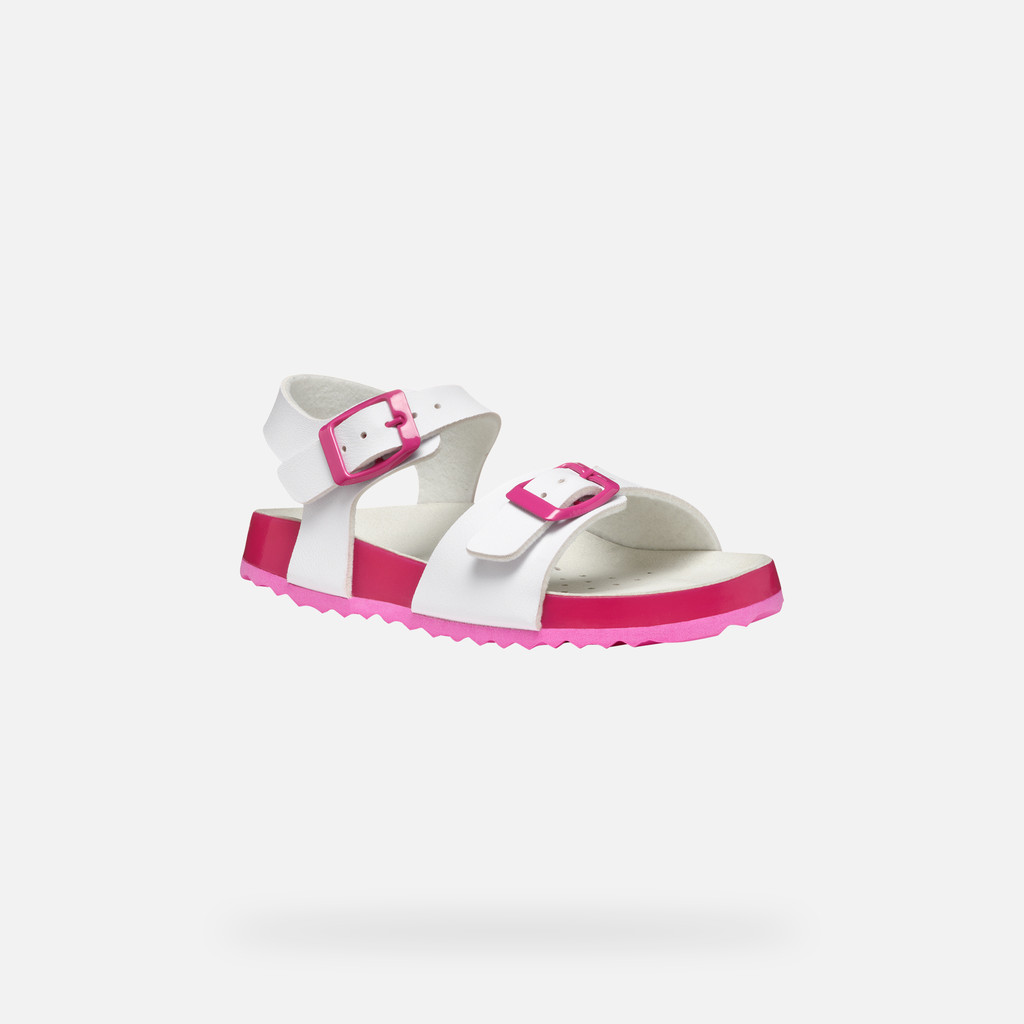 GEOX Adriel Junior Blanc/fuchsia