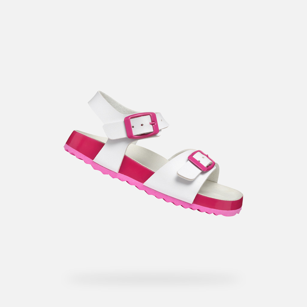 GEOX Adriel Junior Blanc/fuchsia