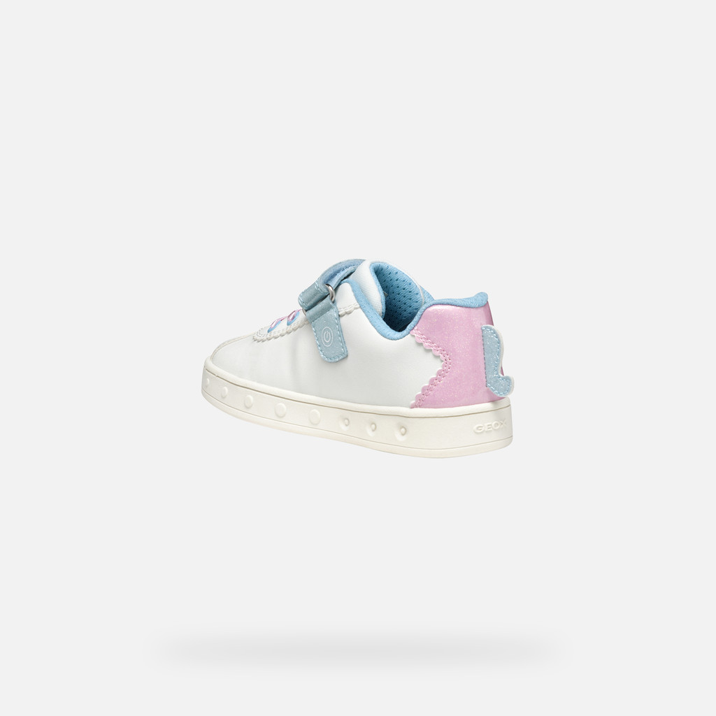 GEOX Skylin Fille Blanc/rose