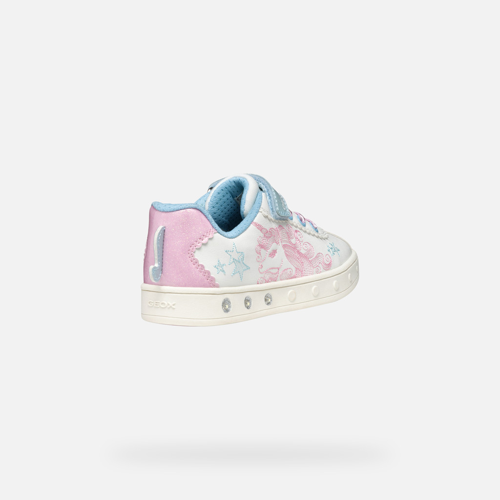 GEOX Skylin Fille Blanc/rose