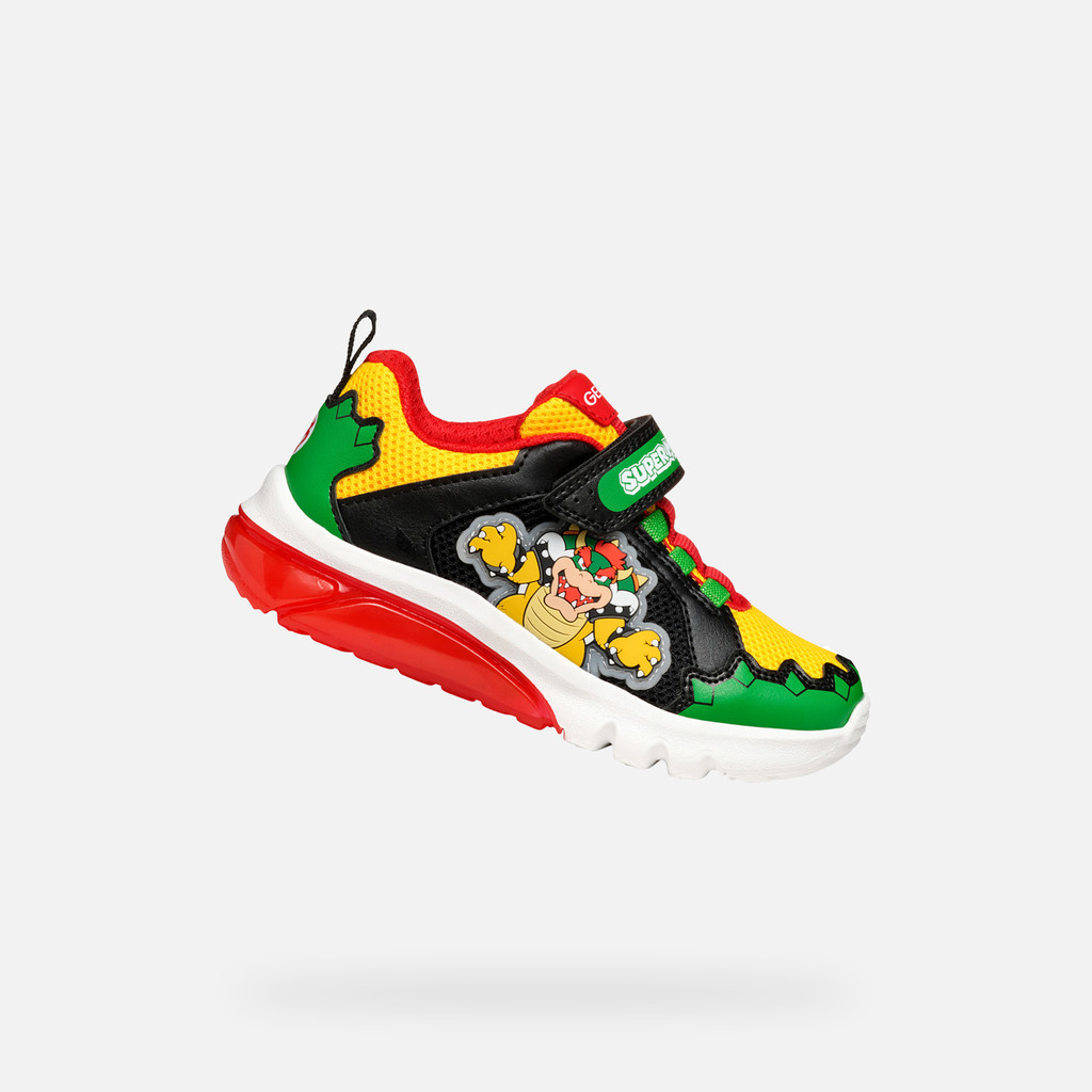 GEOX Ciberdron Junior Vert/rouge