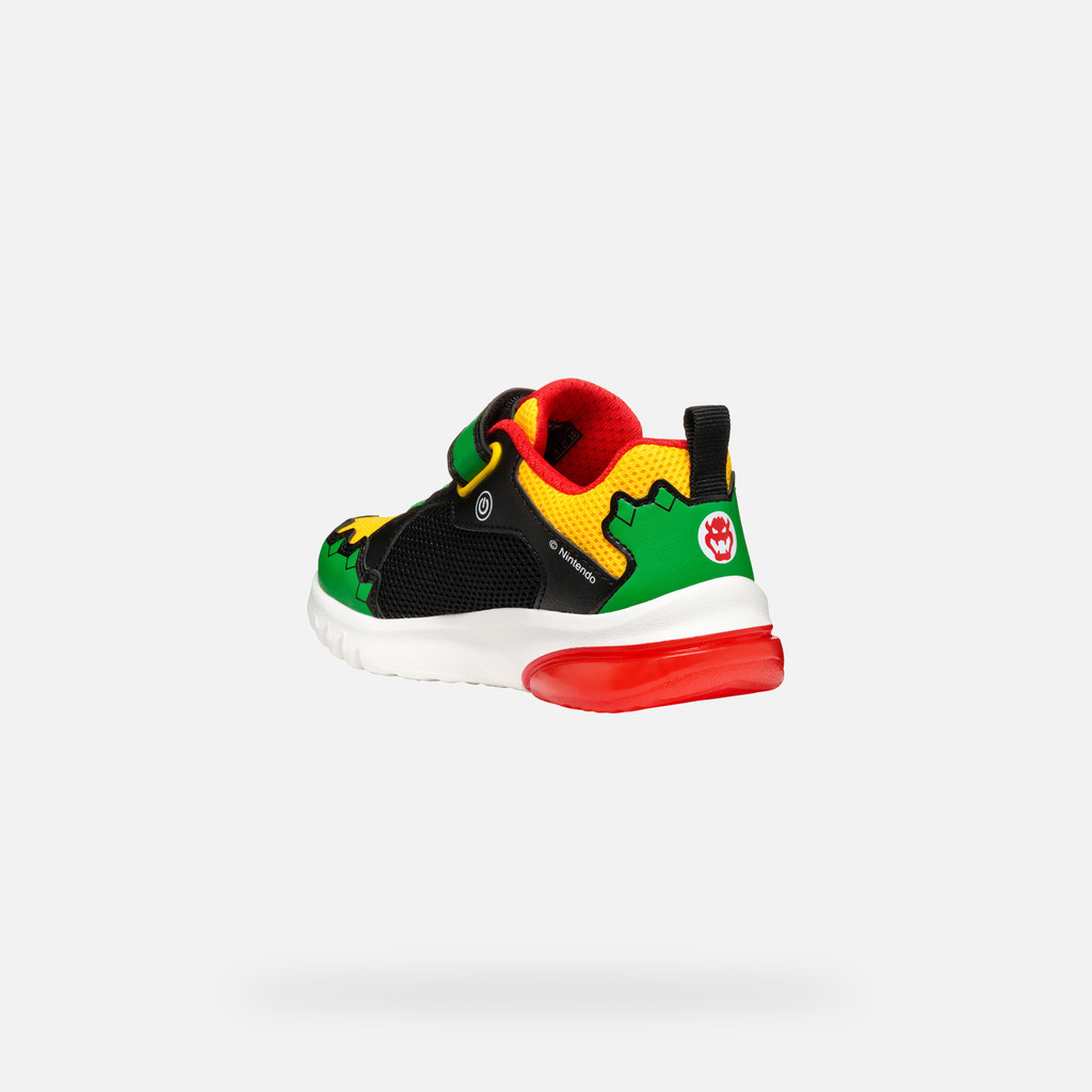 GEOX Ciberdron Junior Vert/rouge
