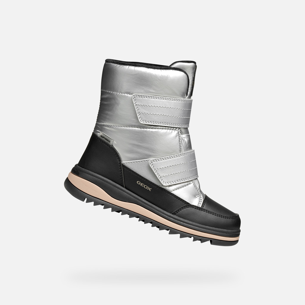 GEOX Adelhide Abx Fille Argent/noir