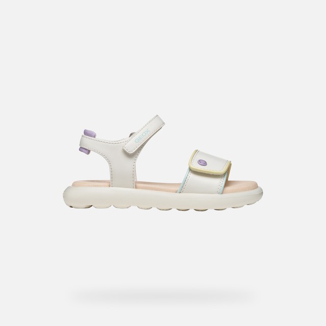 GEOX Sandal Puffypop Fille Blanc/multicolore